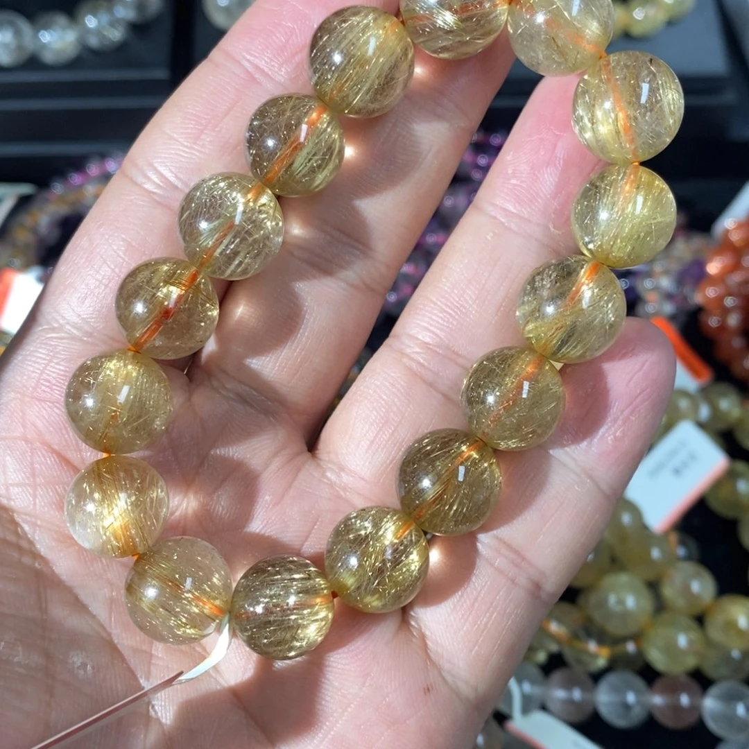 水晶手链未镶嵌卡13➕满顺金发晶