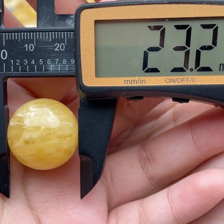 未镶嵌琥珀裸石蜜蜡圆珠贾