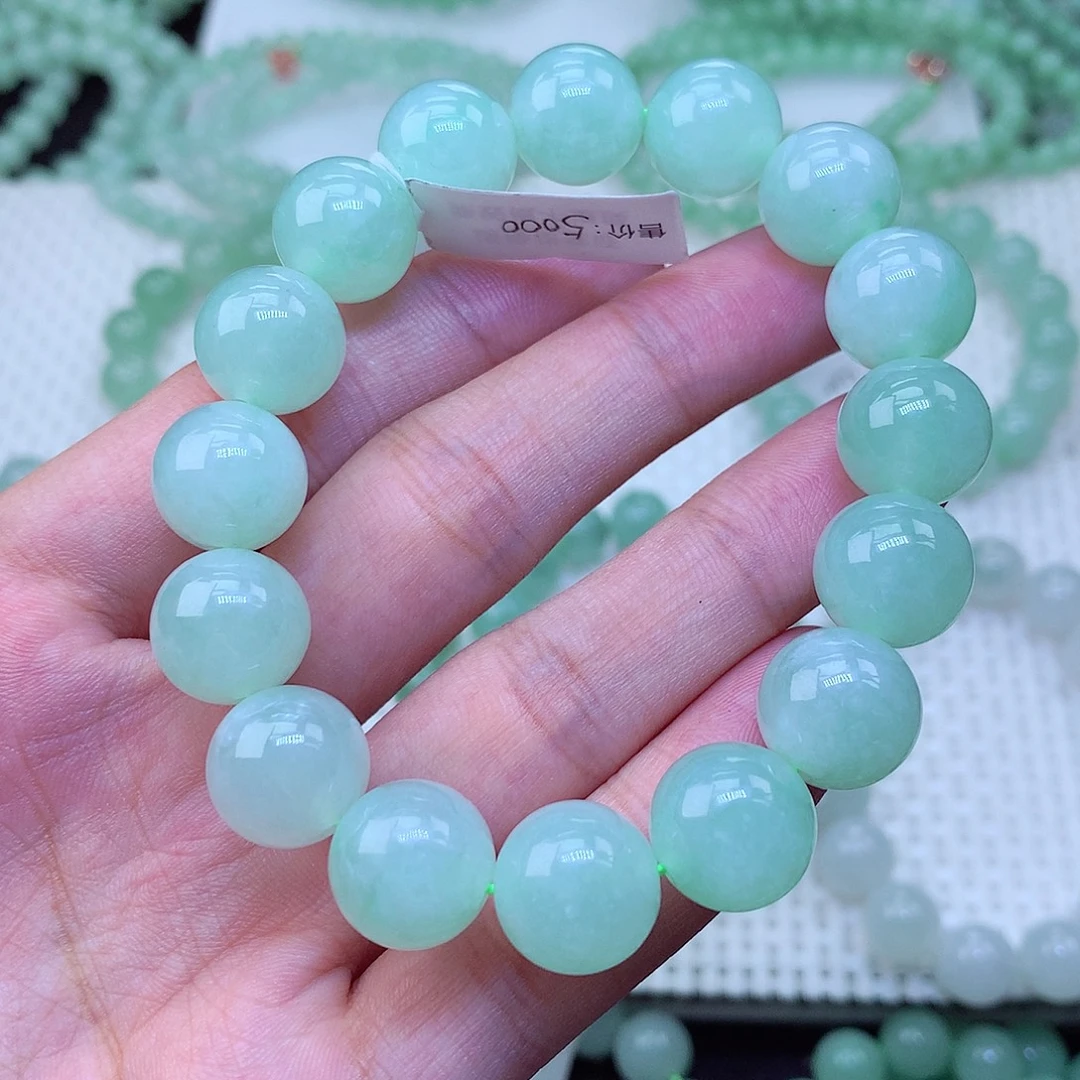 翡翠未镶嵌毛衣链卡13