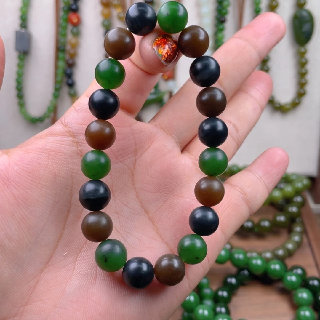 和田玉未镶嵌手链