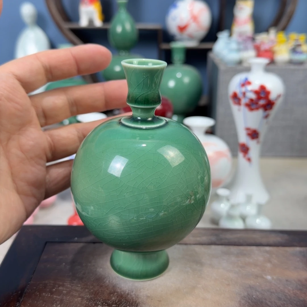 陶瓷手工小花器摆件