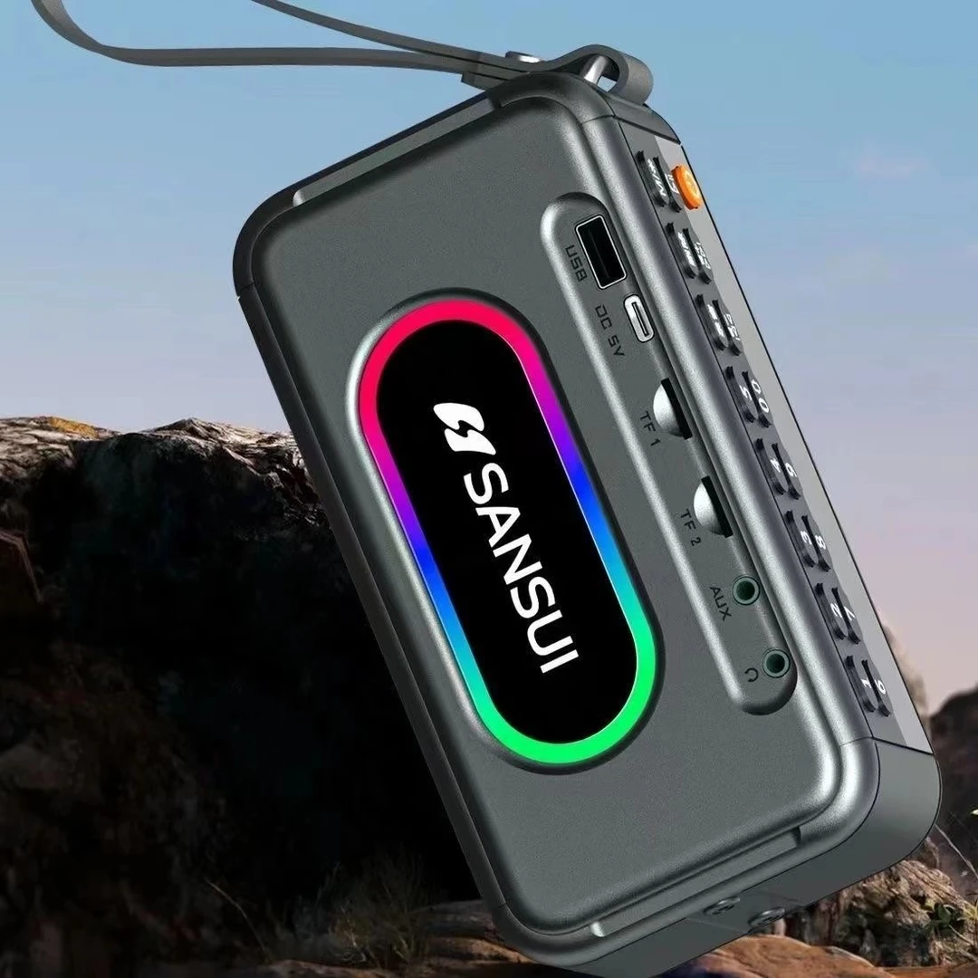 2025新款大音量蓝牙音响低音炮收音机播放器