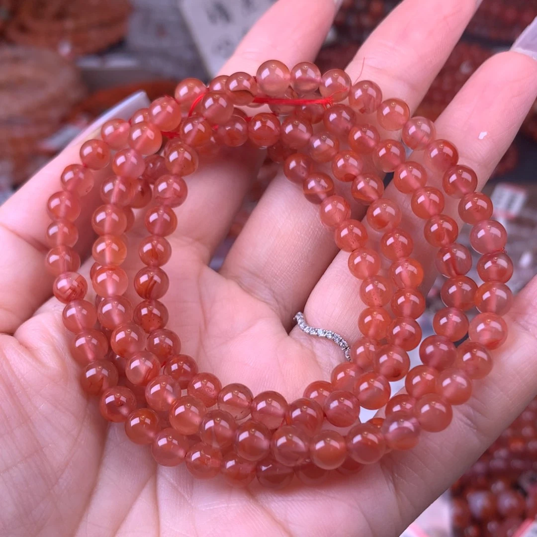 未镶嵌手链南红玛瑙16号冰飘卡5+