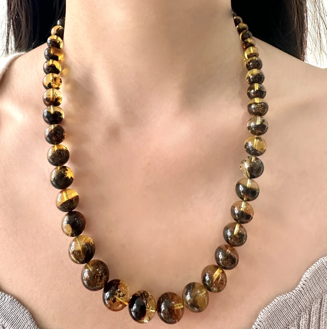 天然灵草药珀聚宝盆（收藏）项链 多样性发其一 H179