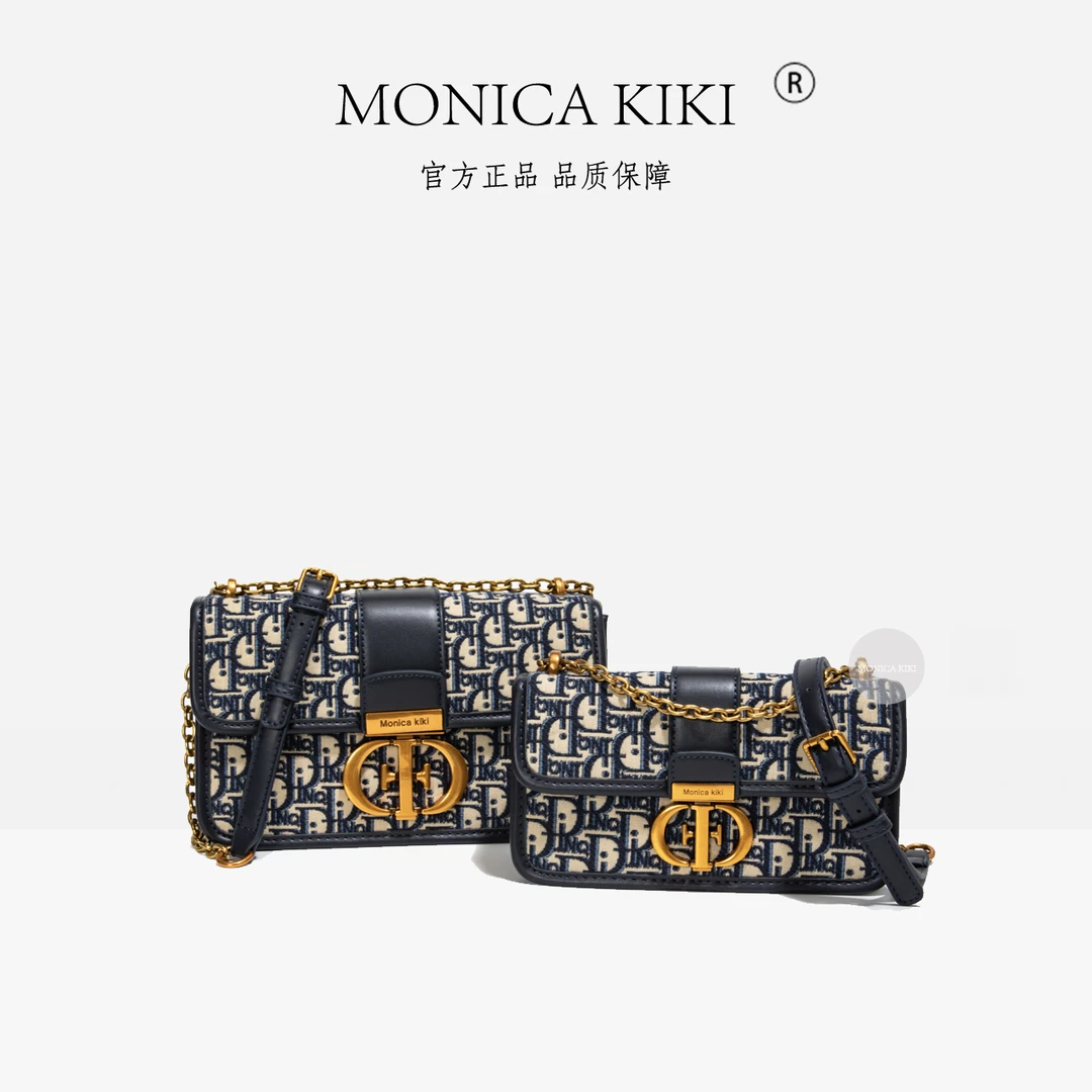 MONICA KIKI/莫妮卡奇奇小方包经典复古手提单肩斜挎包-6531