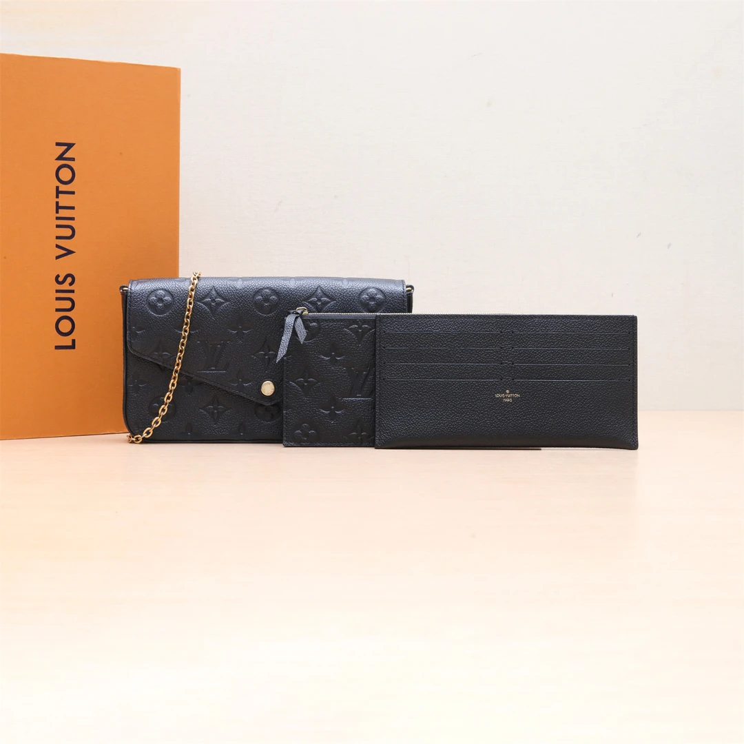 95新 LouisVuitton/路易威登 【念念】三合一链条包 黑色