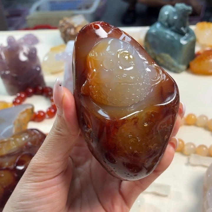 玛瑙/玉髓未镶嵌吊坠(不含链)