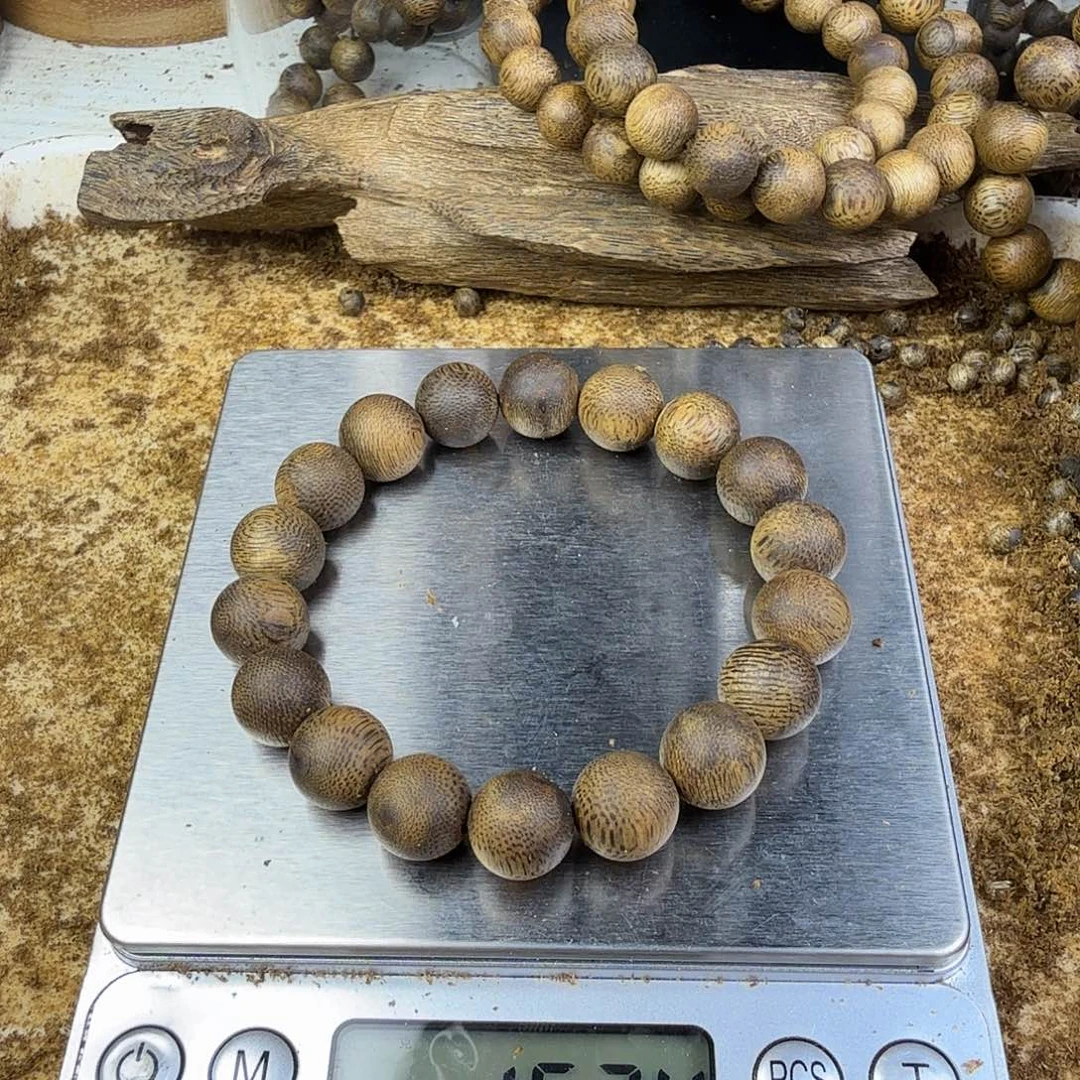 L***手串沉香沉香奇楠手串圆珠1.2单圈16克➕