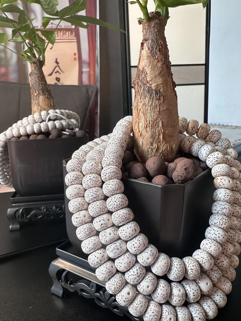 燕月堂毕业级海南脱脂星月高抛108藏式桶珠星月菩提