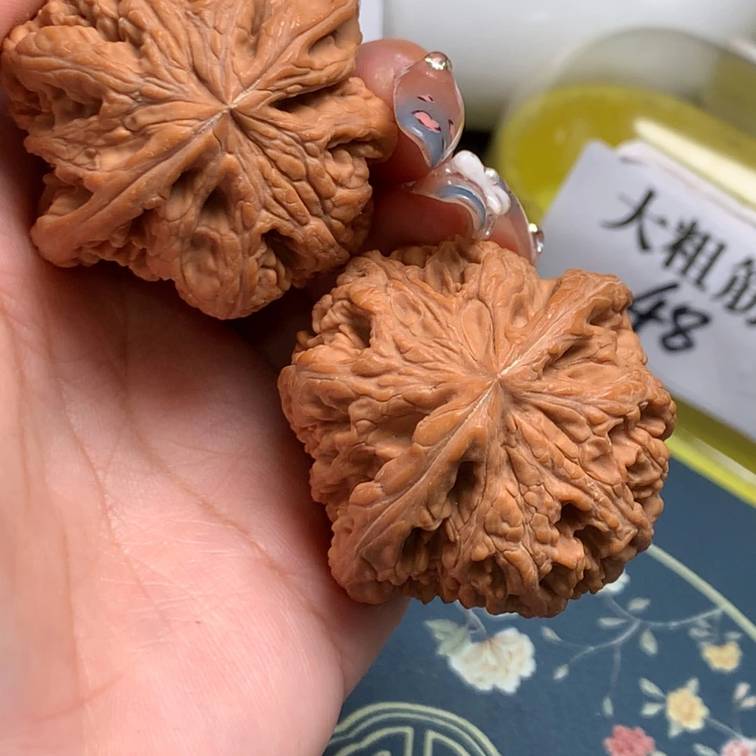 豆***身文玩核桃把件43-32668-8