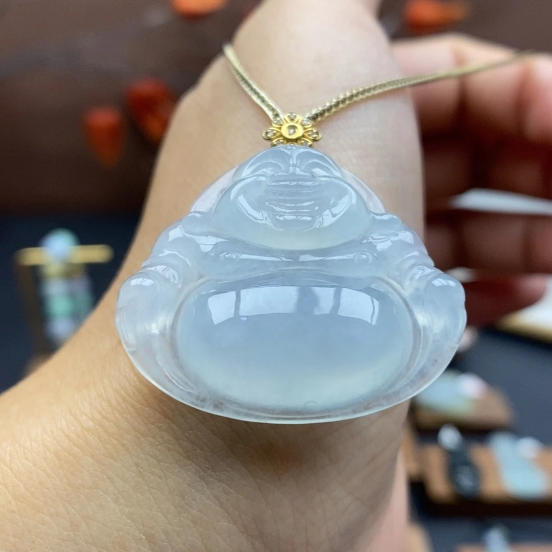 【闪购商品】颈饰18K金镶嵌翡翠38