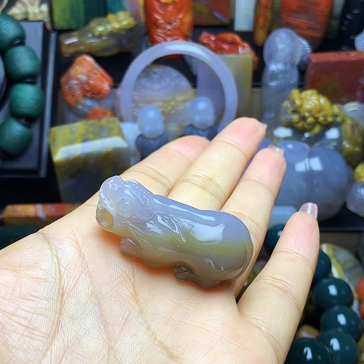 硅化玉未镶嵌吊坠(不含链)