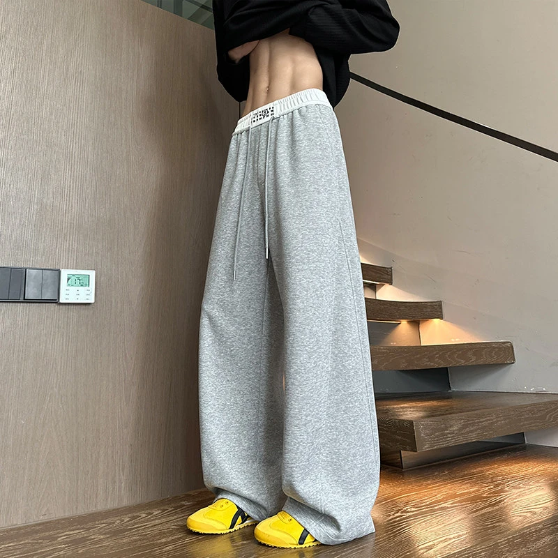 2025秋季新款华棉马吉拉垂感弯刀卫裤美式休闲百搭宽松男女直筒裤