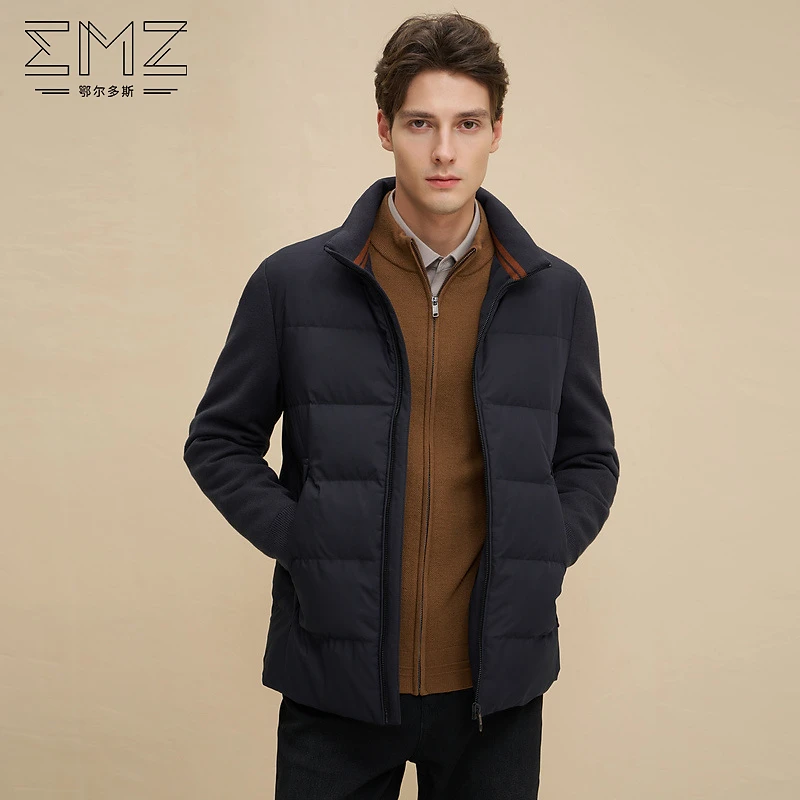 EMZ鄂尔多斯【鹅绒服】男士羽绒服新款商务休闲男装外套8837874022