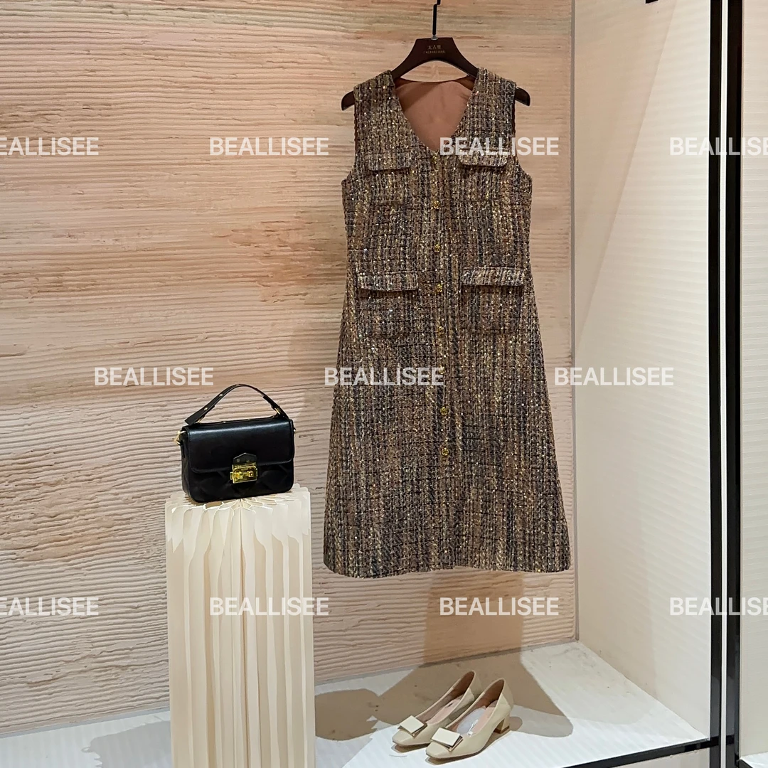 【宠粉价】秋冬新款无袖显瘦国风时尚宽松连衣裙W-A1529