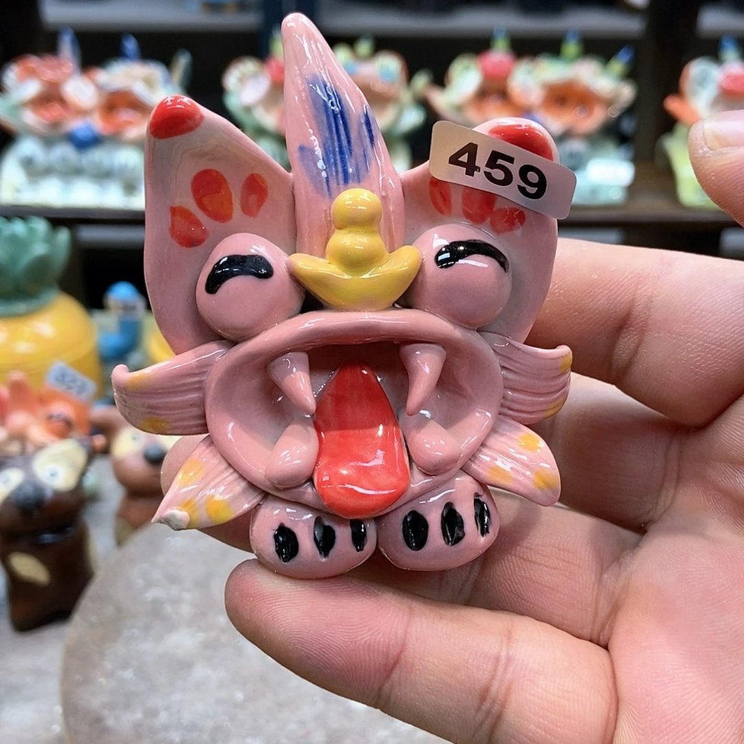 摆件直播间手工抽象陶瓷摆件微瑕459