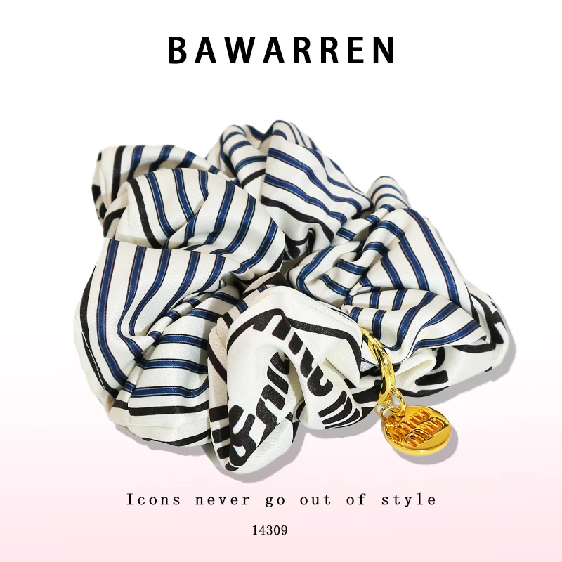 Bawarren14309-【字母m】气质轻奢发饰皮筋发圈发绳