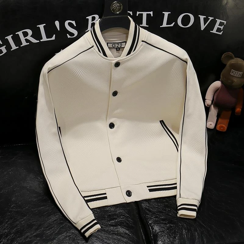 潮牌拼接男士棒球服2025年秋冬新款韩版男装立领夹克时尚休闲外套