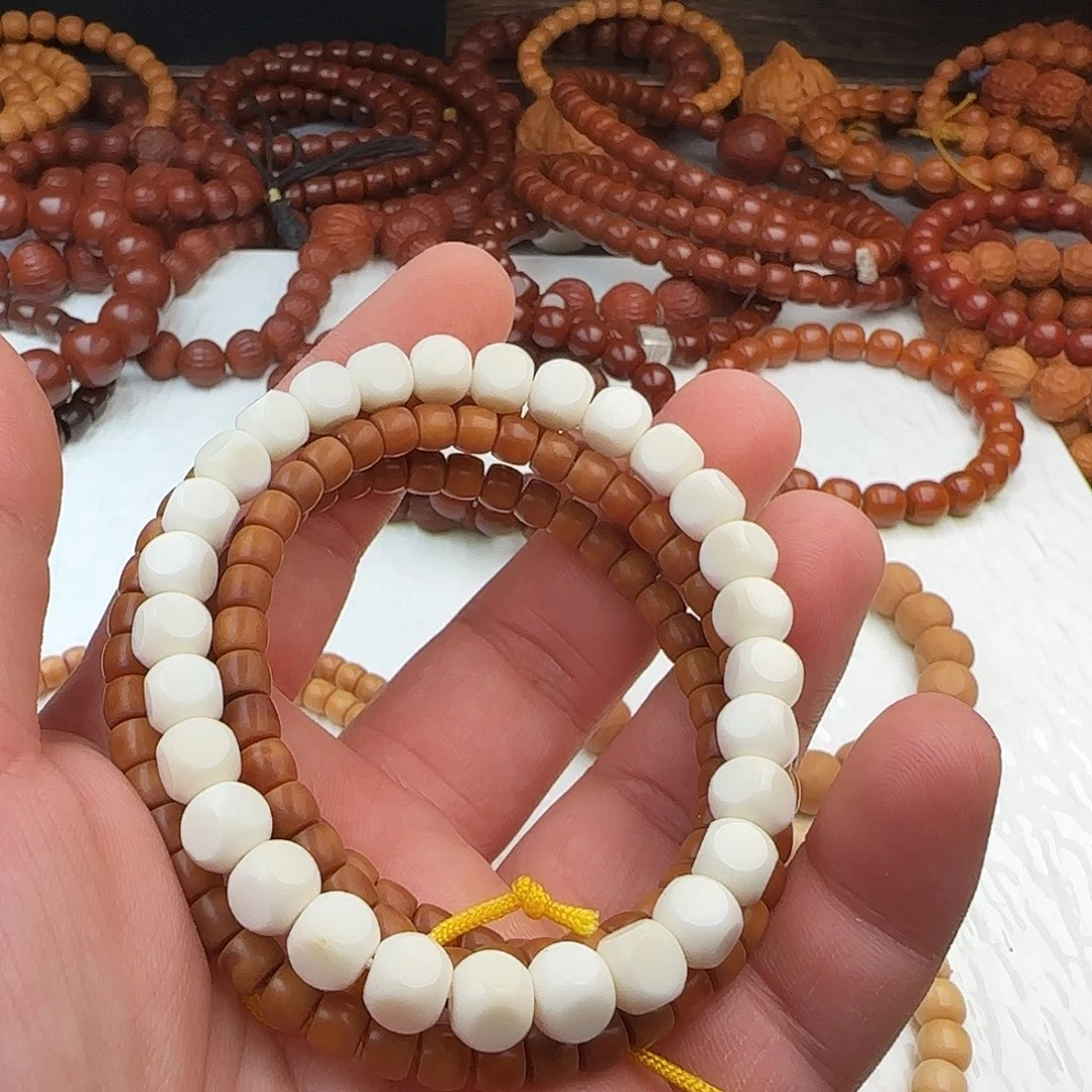 白玉菩提吊坠25-2白菩提六方龙脊1085+7号