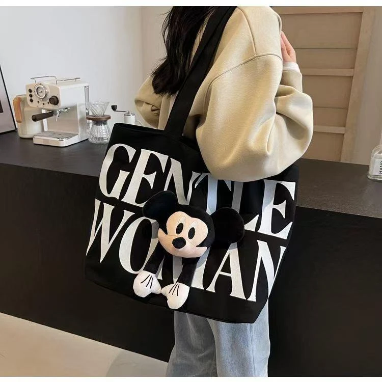 【乌市发货】新疆包邮帆布包包女2025新款卡通米奇大容量托特包大