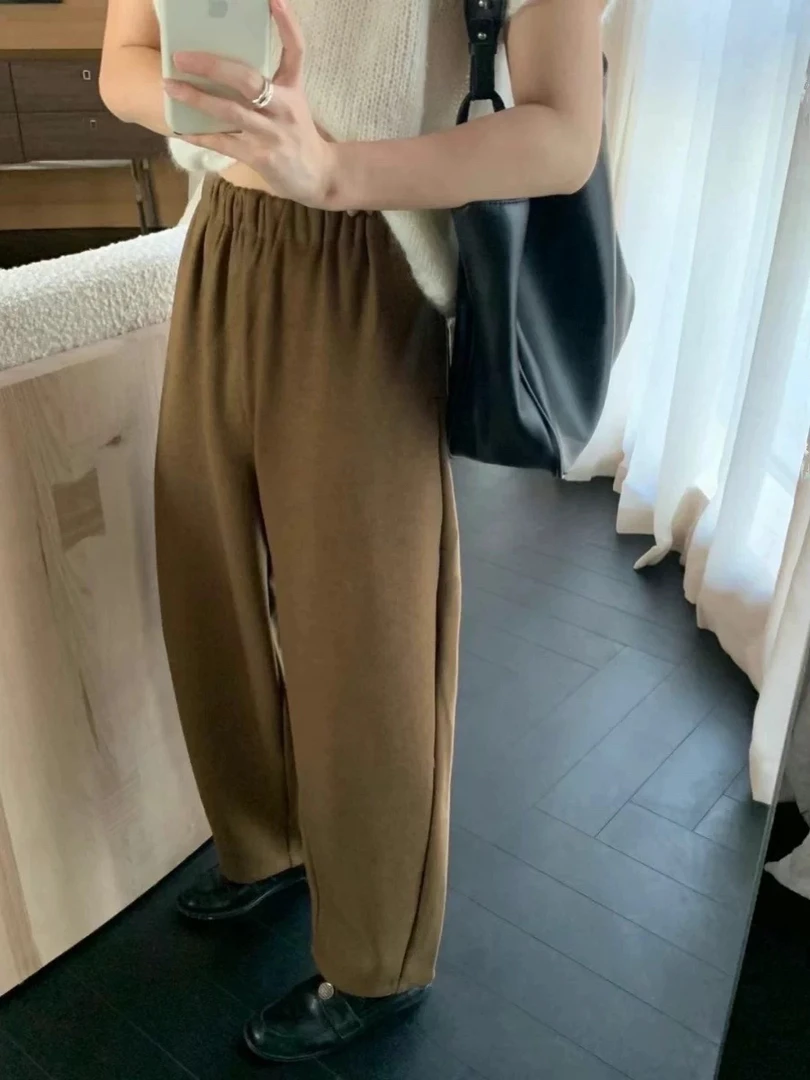 158#新款女装时尚加绒裤子