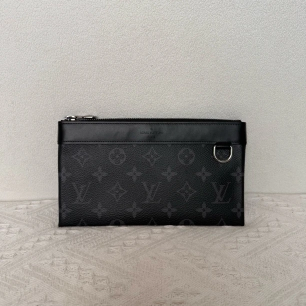 99新 LouisVuitton/路易威登 5804/闲置品经典黑老花手拿包零钱袋