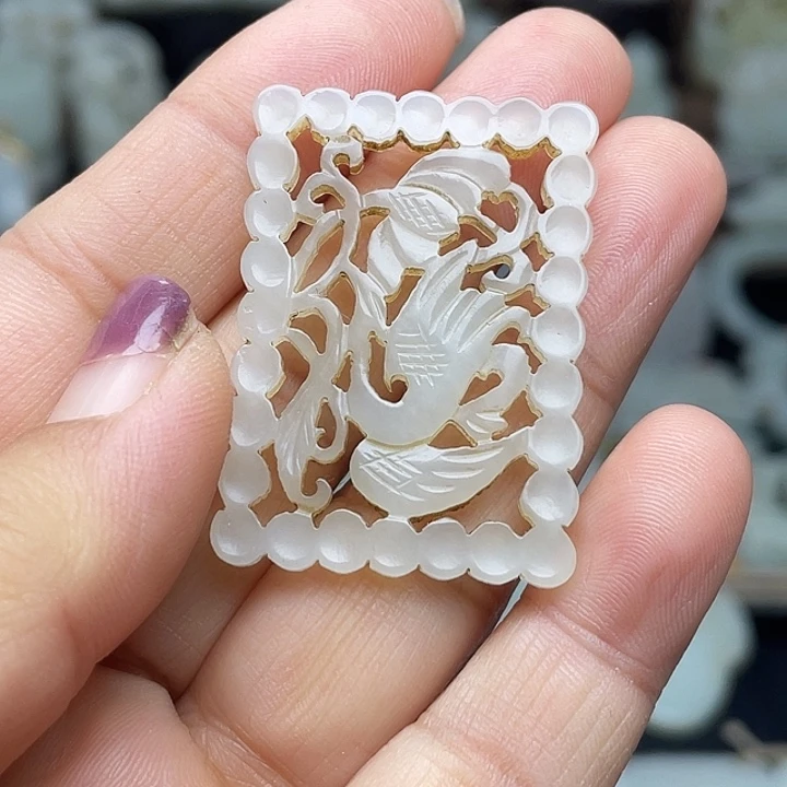 和田玉未镶嵌挂件