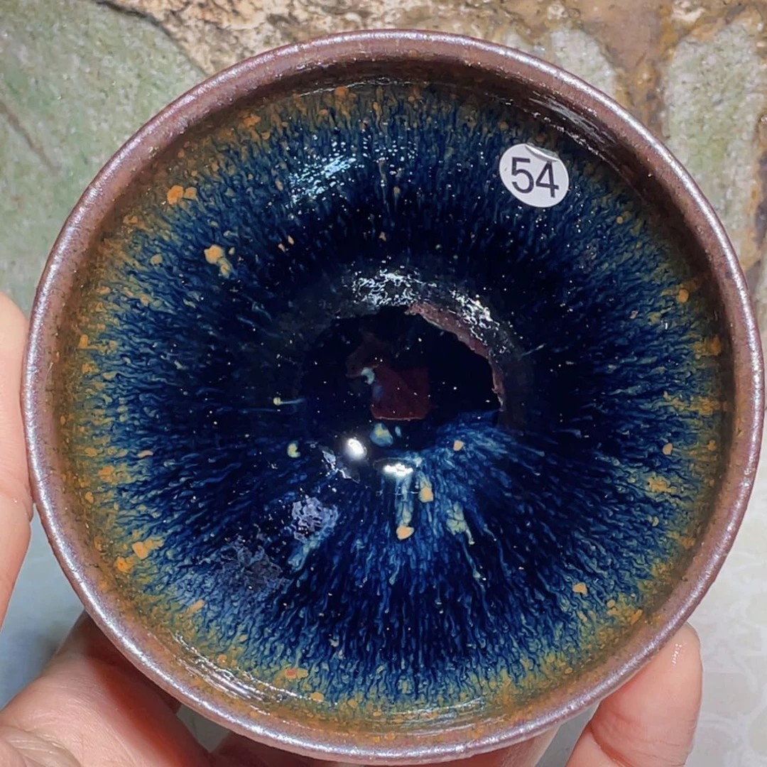 茶盏龙窑柴烧建盏花54