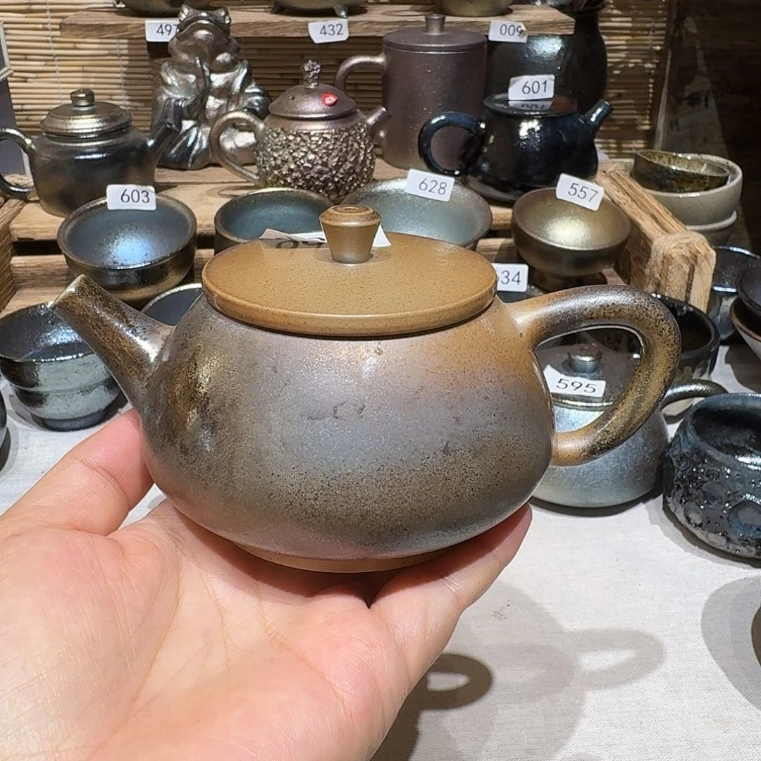 v***g壶建水紫陶白泥柴烧壶