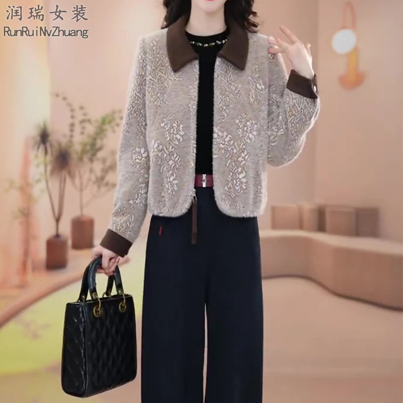 常规款休闲外套女装长袖常规短外套秋冬百搭春秋减龄2025潮流上衣