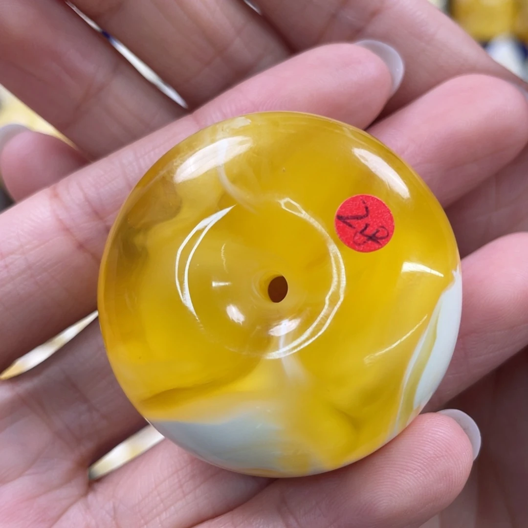 未镶嵌蜜蜡裸石琥珀蜜蜡平安扣吊坠