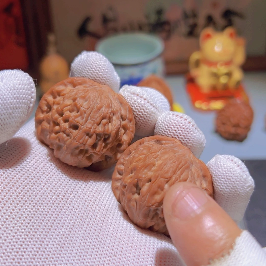 快***乐瑞麟文玩核桃磨盘