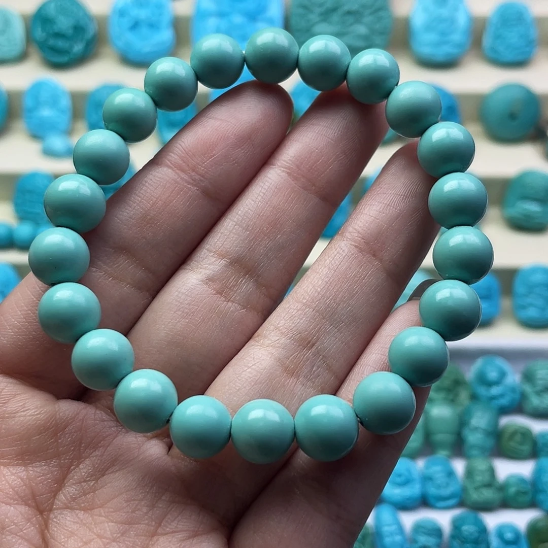 绿松石未镶嵌颈饰9mm