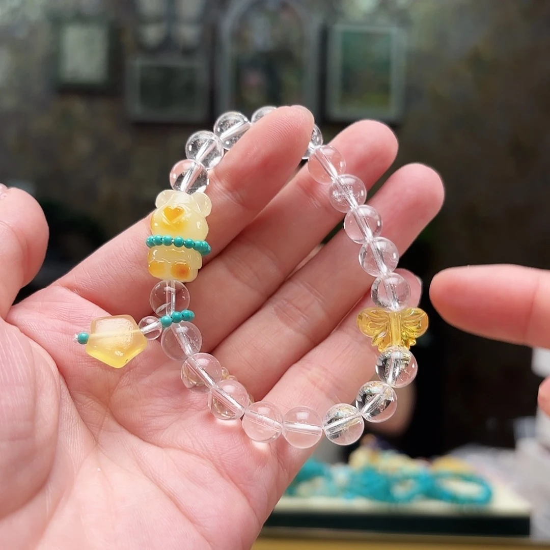 未镶嵌琥珀手链琥珀