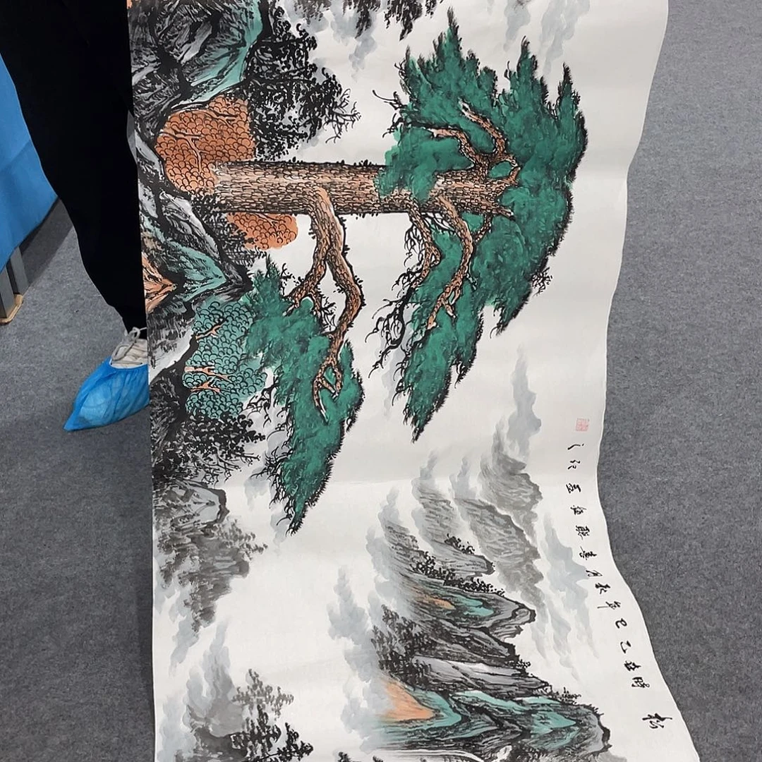 国画今天上午国画作品展示