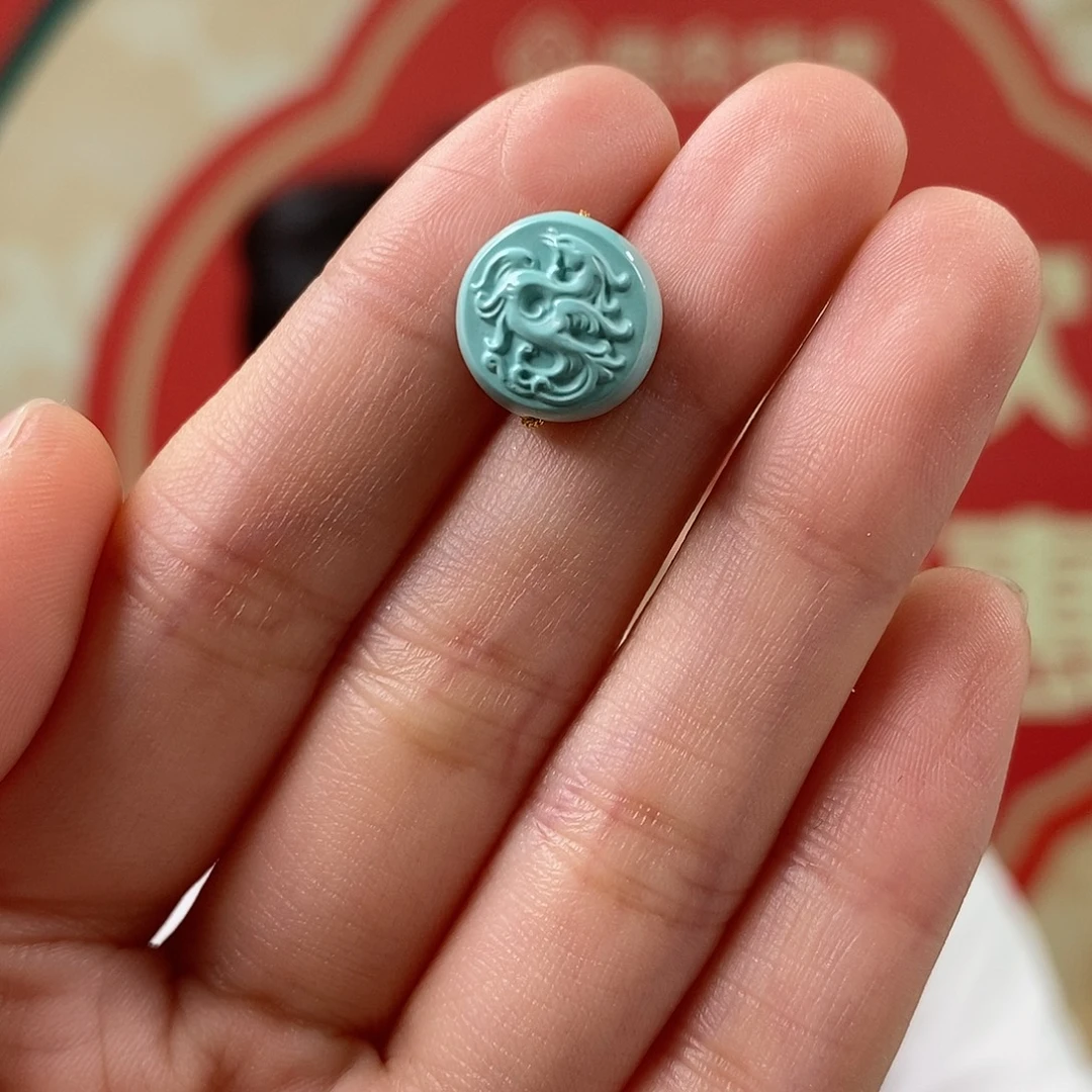 绿松石未镶嵌挂件