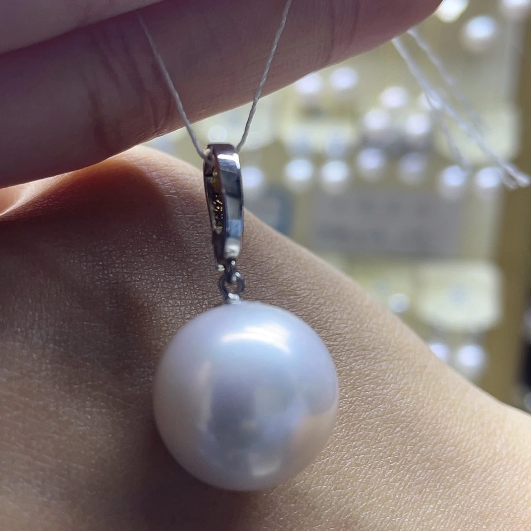 淡水珍珠银S925镶嵌颈饰