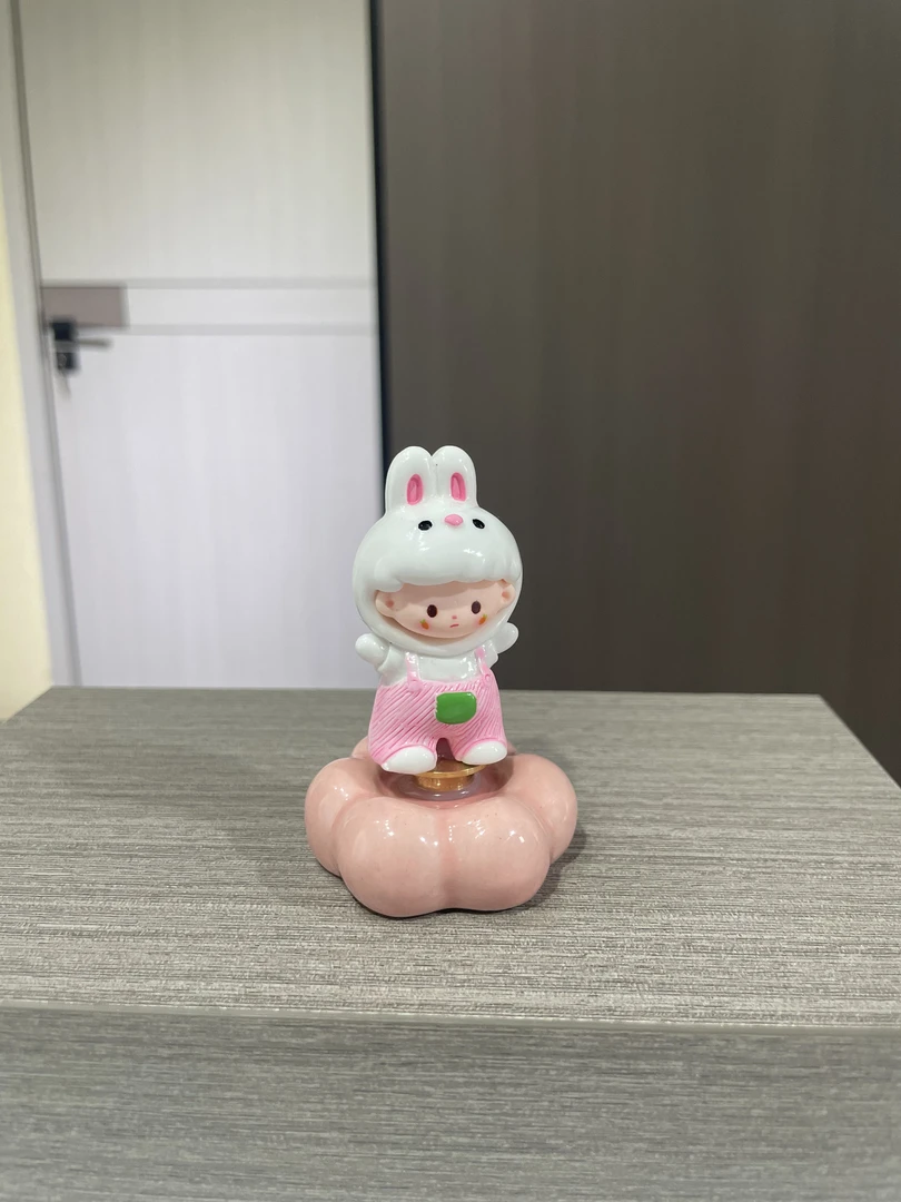 景德镇陶瓷摆件12生肖转转乐汽车摆件可爱创意创意少女桌面摆件