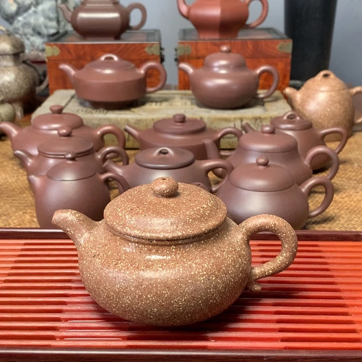 茶壶紫砂豆红段仿古