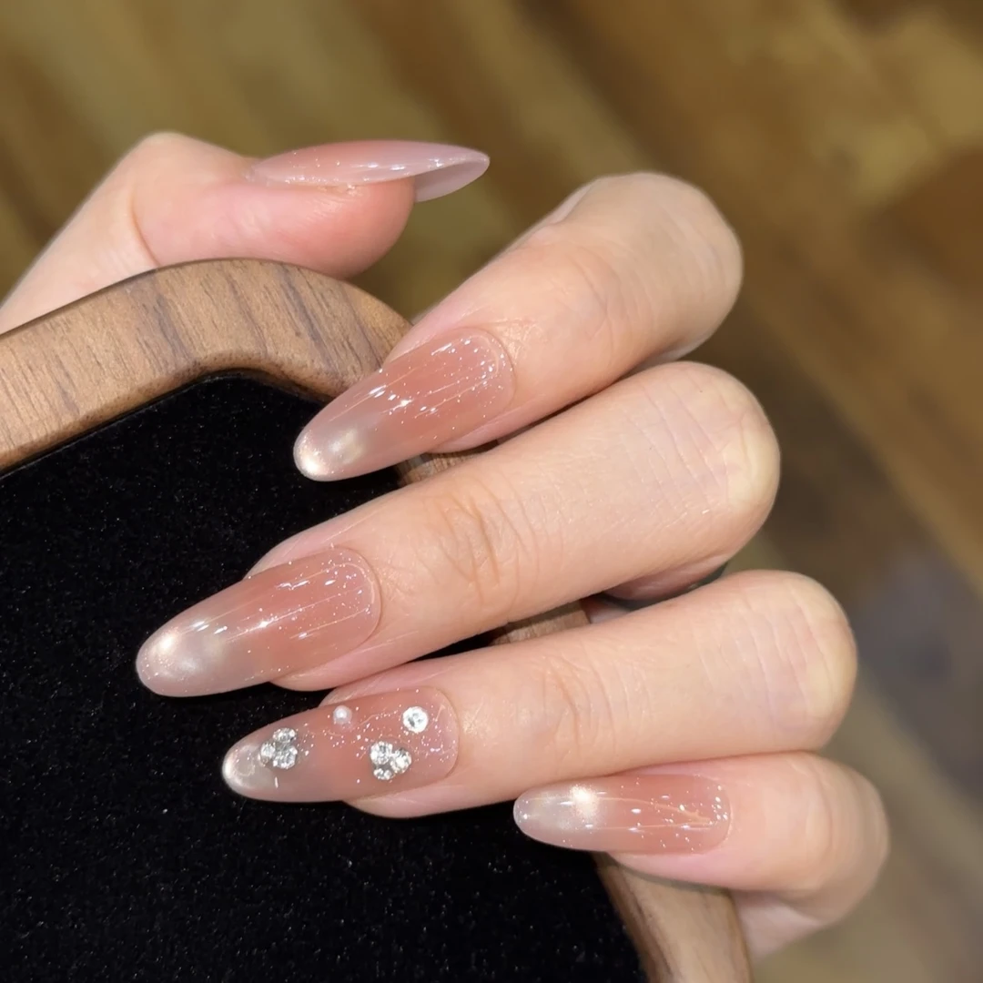 点点星光 纯手工定制穿戴甲美甲成品美甲贴片10片