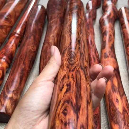 打***鱼海南黄花梨擀面杖