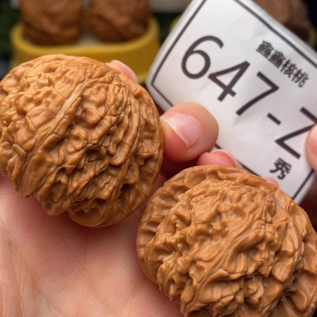 文玩核桃把件白狮子43……