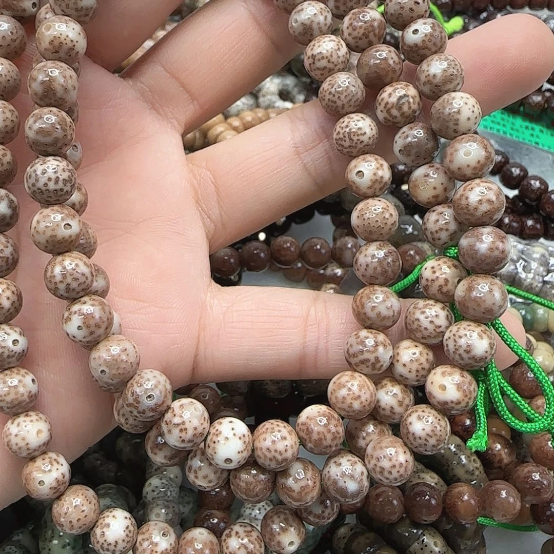 星月菩提手串159粉皮星月菩提8-108龙蛋