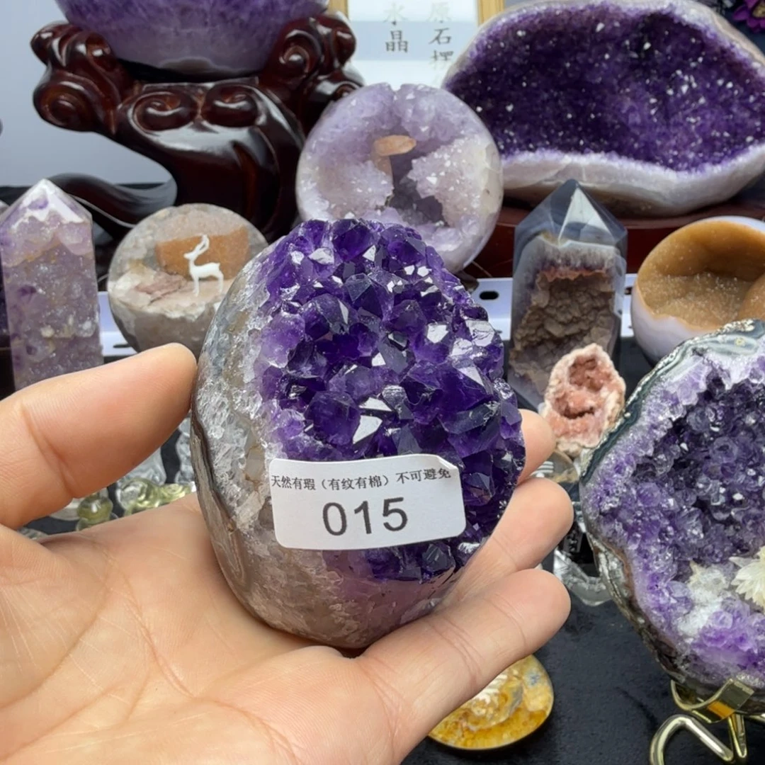 紫晶珠宝半成品未镶嵌