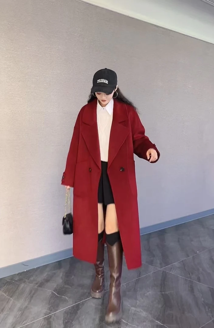 〖荷贝俪〗红色大衣