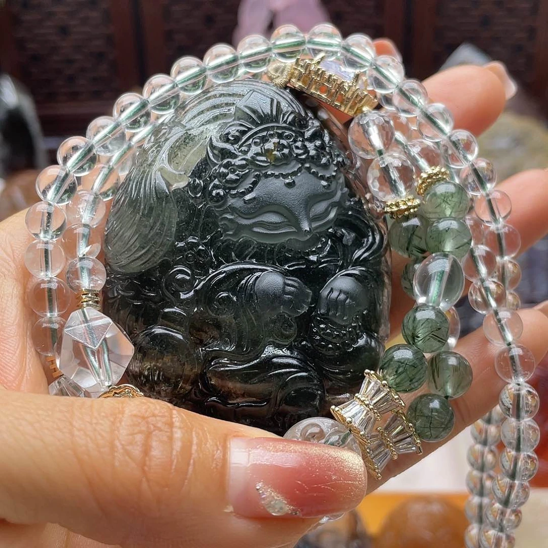 颈饰未镶嵌水晶天然