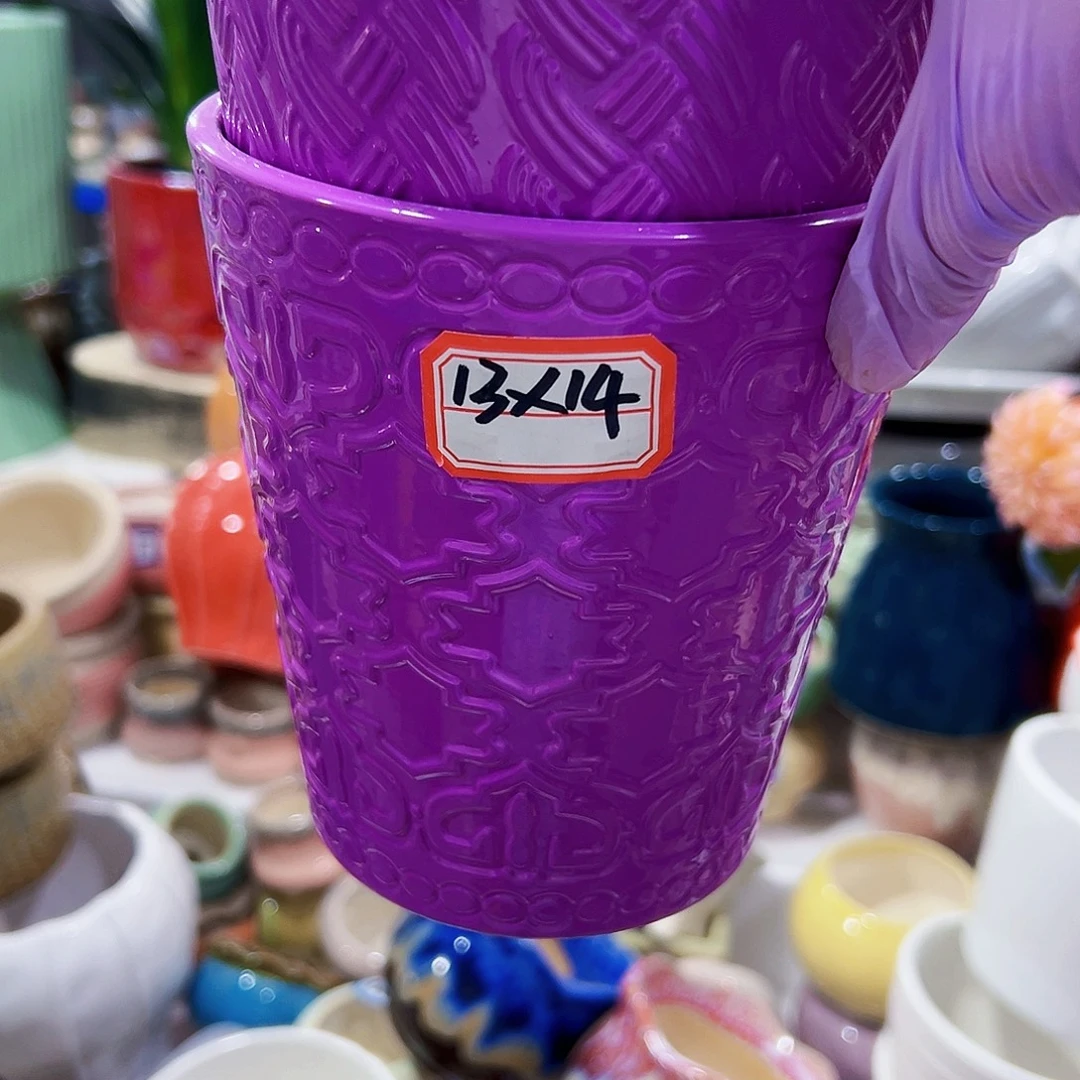 有孔外贸尾单陶瓷花盆凑单10米包邮