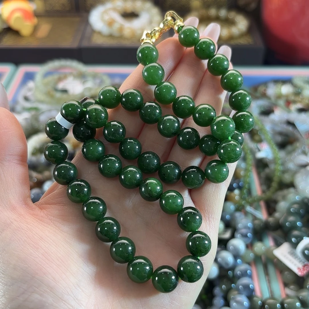 和田玉未镶嵌手链60