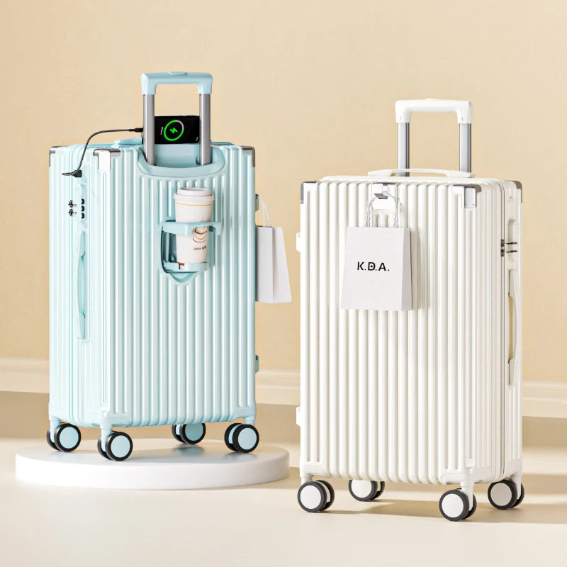 多功能行李箱高颜值学生百搭轻便大容量拉杆箱密码旅行箱加厚耐磨