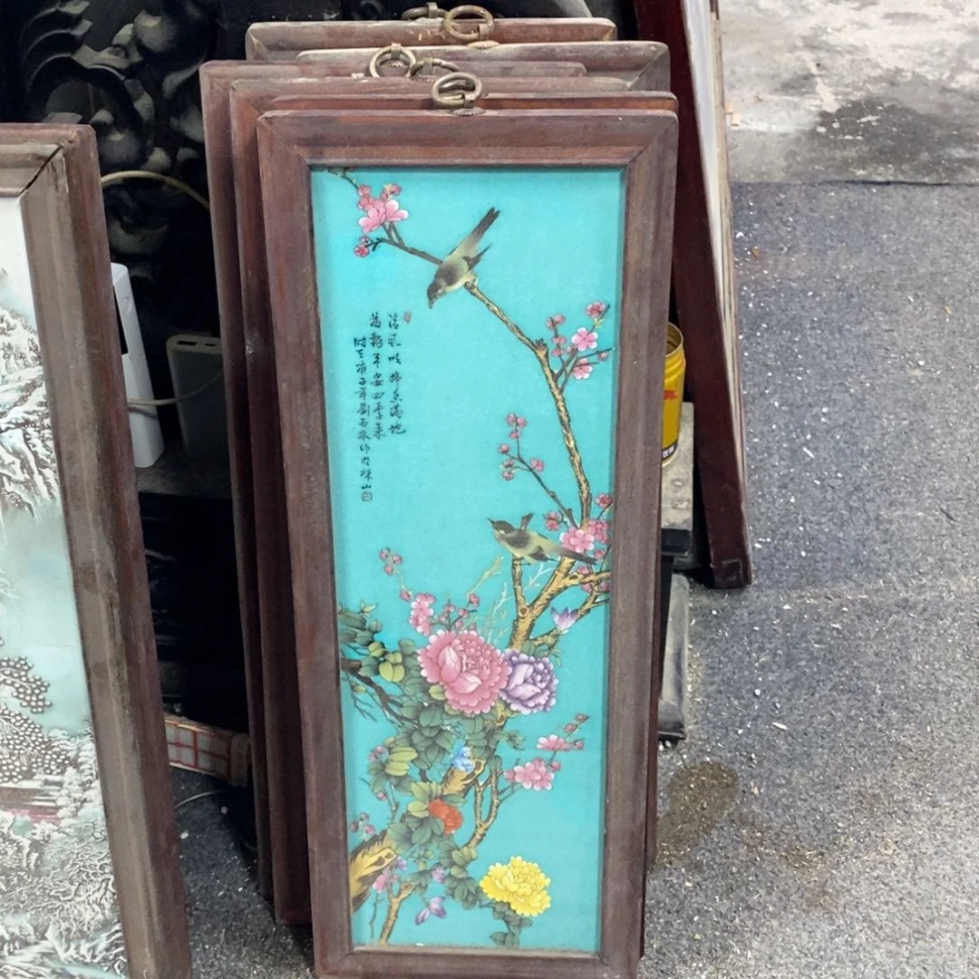 瓷片景德镇瓷板画柴窑烧制